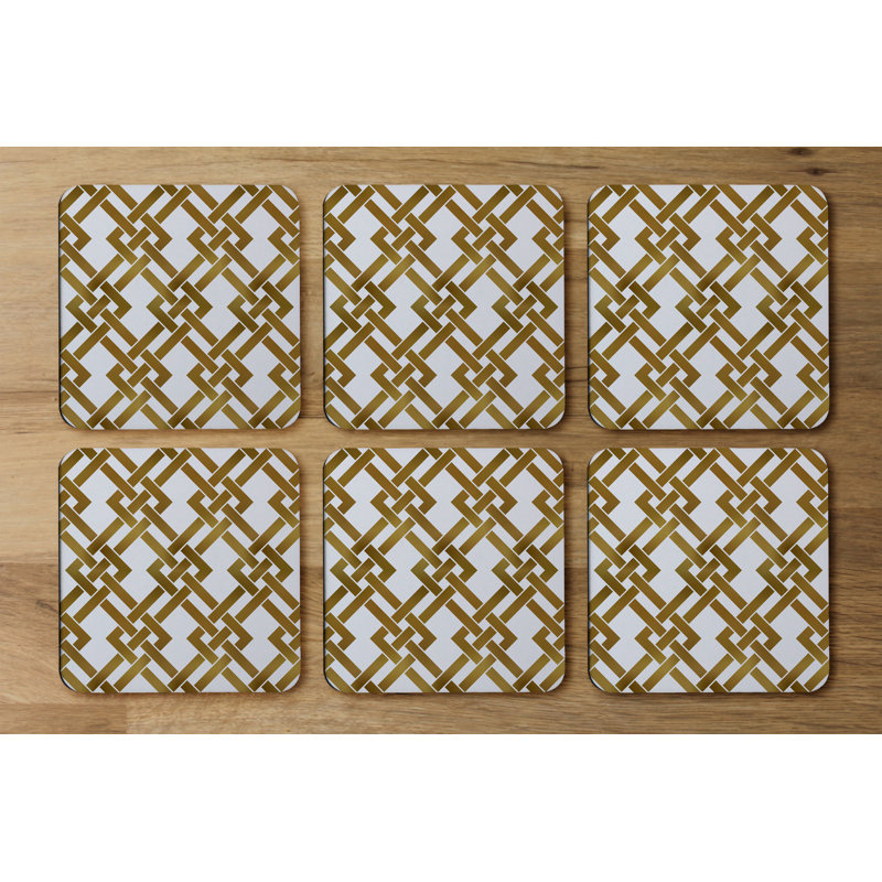 Square 6 Piece Coaster Set