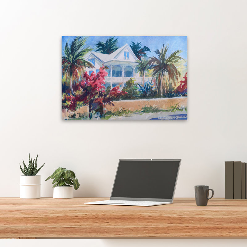 Veranda Keys - Paysages, palmiers, art tropical, H 16 po x l 24 po