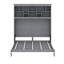 Grand lit escamotable avec tablettes et port USB