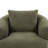 360° Swivel Chair, 38.2" Accent Chair Sofa, Upholstered Swivel Barrel Sofa Chair with a Throw Pillow for Living Room, Bedroom, Office and Hotel, Green-1248456706