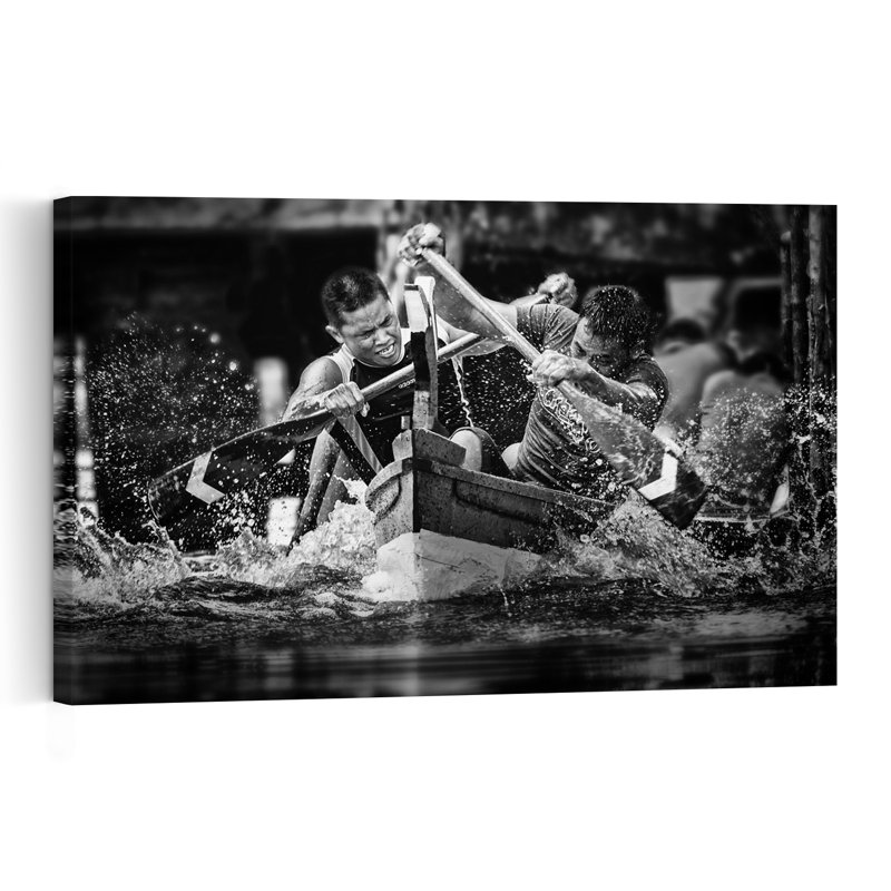 " Intense Boat Race Contemporary Wall Art Print " by Rooswandy Juniawan, 16" H x 24" W