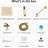 Brushed Gold All-Metal Dual Shower Combo - 8-Inch Rain Head, Handheld Wand, Long Hose, Extension Arm