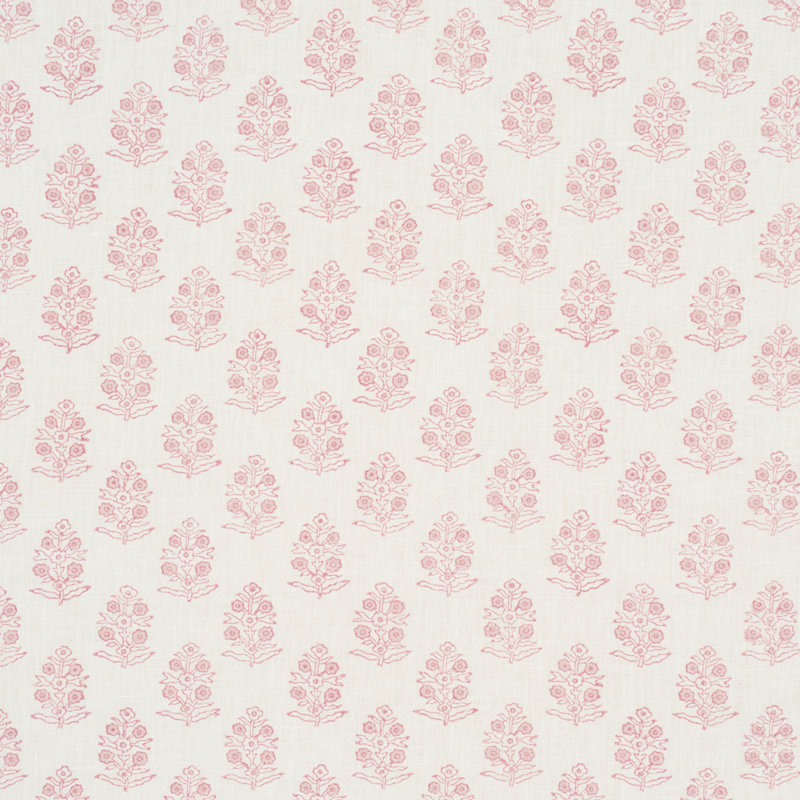 Aditi Hand Blocked Print Fabric, Blush