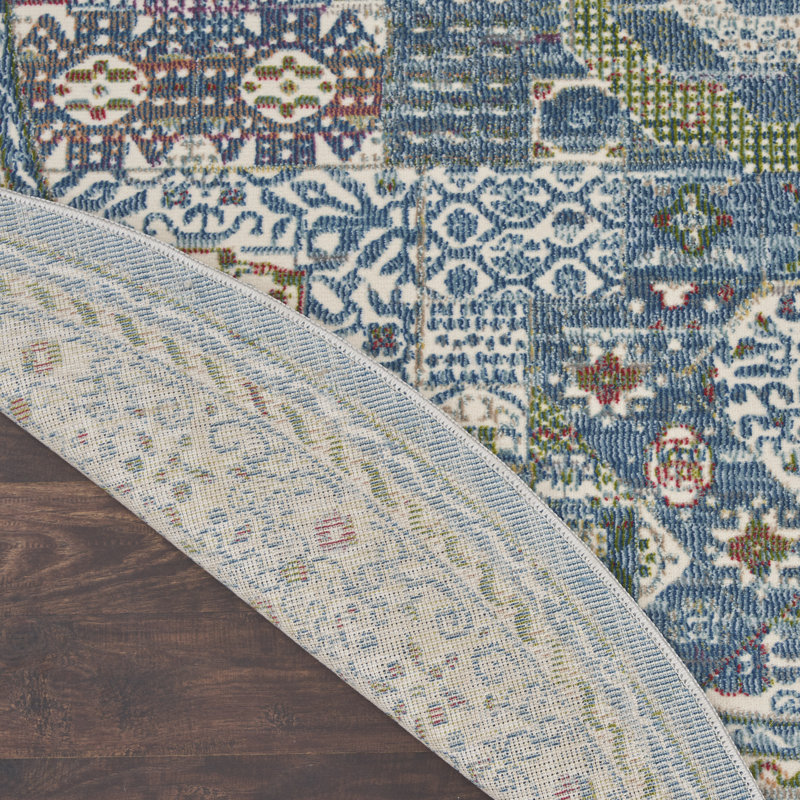 Patchwork Indoor Rug, Round 6'