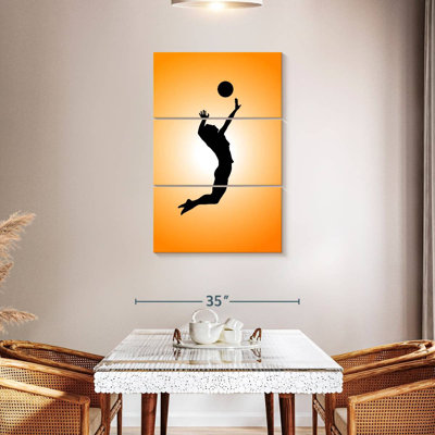 Silhouette de joueur de volleyball Sireci