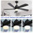 Damecia 52'' Ceiling Fan with LED Lights-1444270905