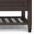 Connaught 42"W Solid Wood Entryway Storage Bench with Lift-Top Lid, Dual Compartments, and Open Bottom Shelf