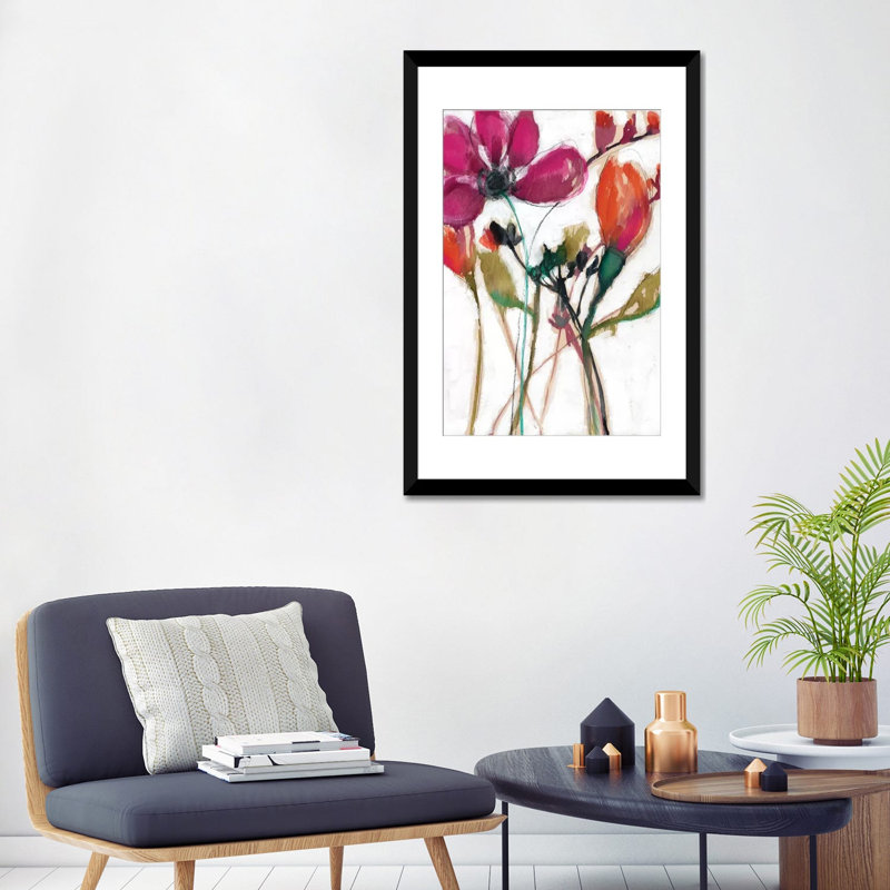 « vive arrangement ii », reproduction sur toile, H 18 po x l 12 po x P 1,5 po, Toile tendue, Blanc