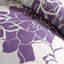 Ensemble de couette surdimensionné en satin de coton à motif floral, taupe gris/violet, taille King