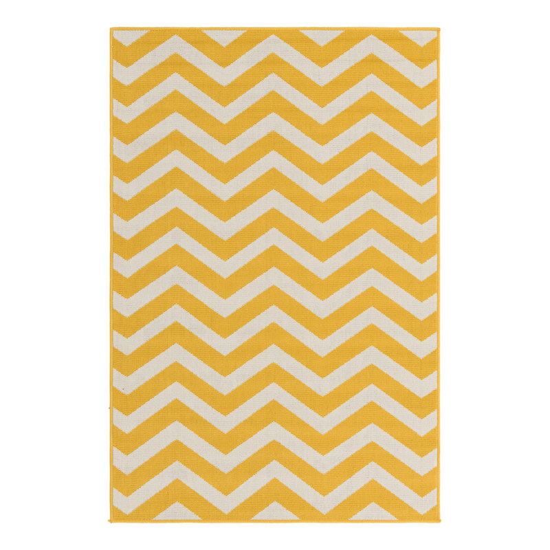 Chevron Indoor / Outdoor Rug, Rectangle 4'1" x 6'1"