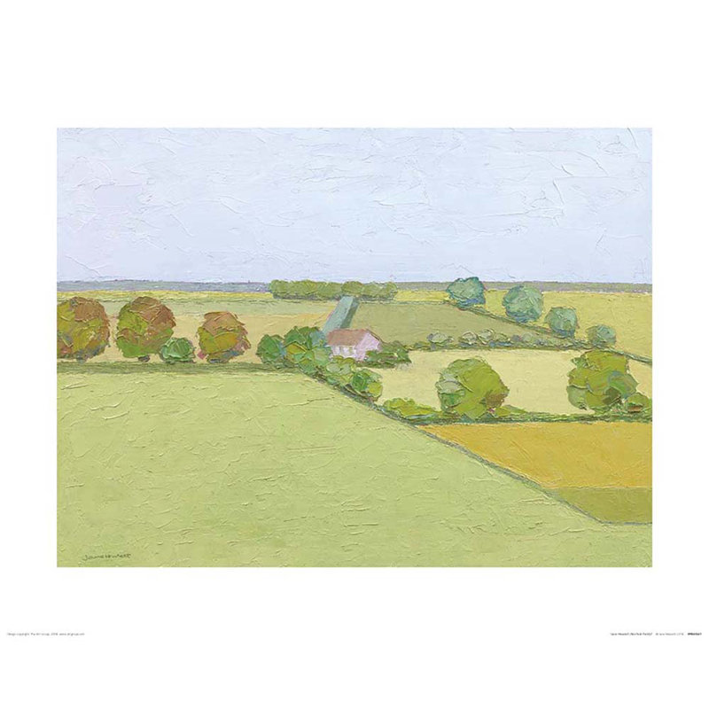 Norfolk Fields by Jane Hewlett - Print, Paper