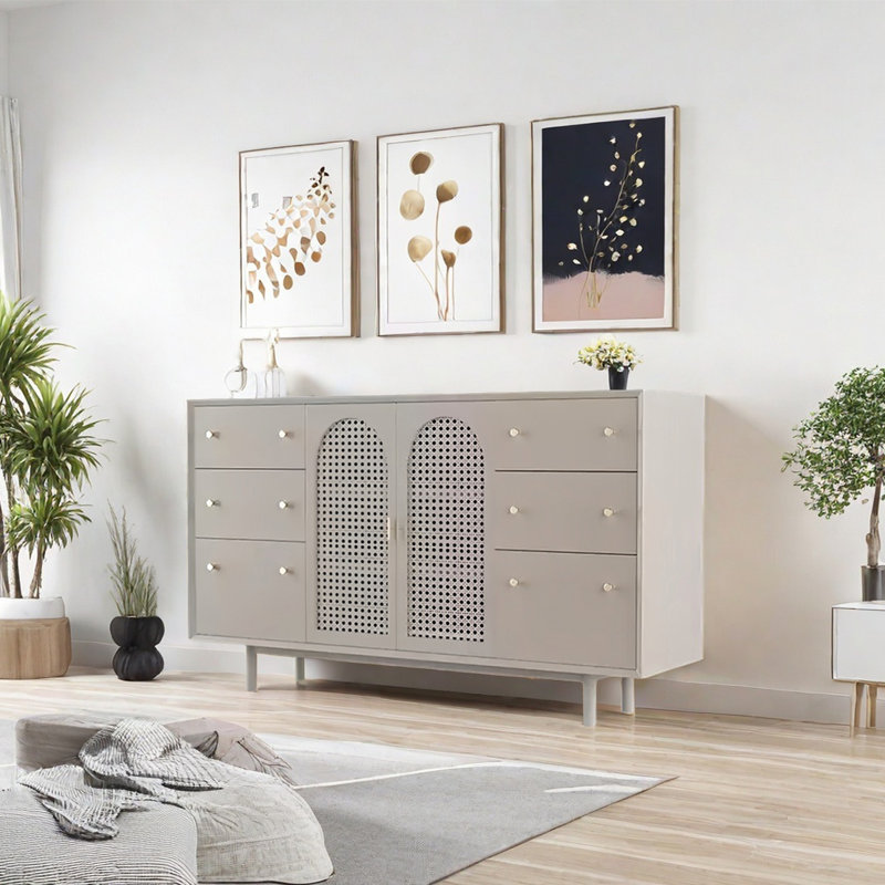 Buffet moderne et minimaliste, Abricot
