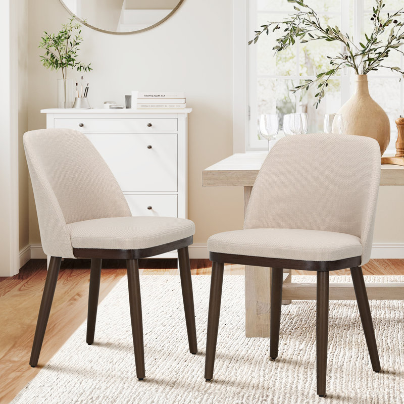 Dayren 47.2cm H Fabric Upholstered Side Chair, Beige