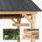 11 x 13FT Cedar Wood Gazebo with Galvanized Steel Hardtop Roof -Outdoor Gazebo for Backyard, Garden, Patio, Deck-108977682