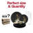 Black with Gold Floral Plastic Wedding Value Set - 30 Settings