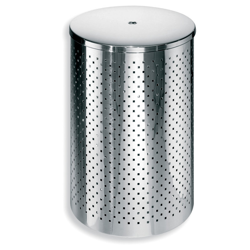 Complète la poubelle à panier, Acier inoxydable, H 14,6 po x l 7,9 po x P 7,9 po