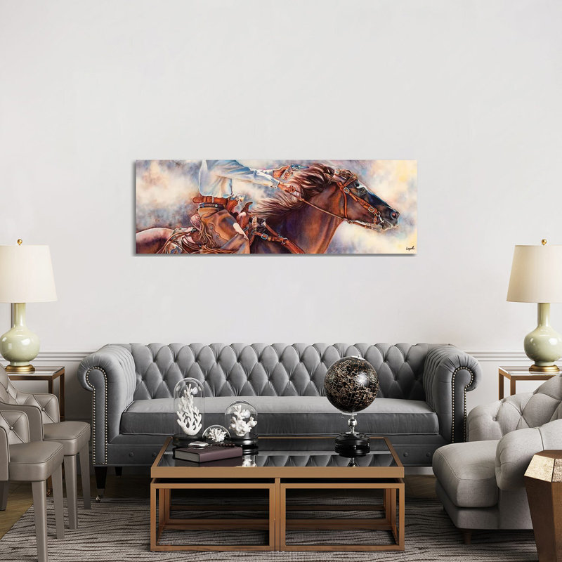 Flat Out 1 Piece Wrapped Canvas Panoramic Painting, 152.4 cm H x 50.8 cm W x 3.175 cm D
