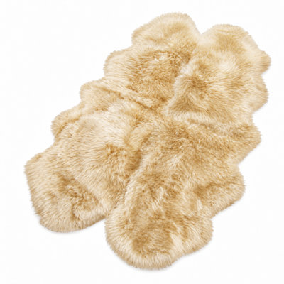 Tapis beige en peau de mouton Chatterton