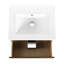Meuble-lavabo moderne avec lavabo en céramique et 2 tiroirs à fermeture légère 24 po. Tiroirs souples, mise à niveau. Design, contreplaqué-71063810-71063811