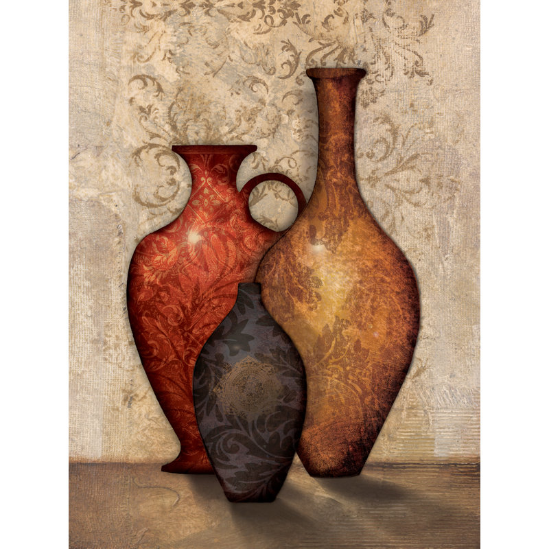 Tonal Pots - Wrapped Canvas Print, 122cm H x 81cm W x 3.8cm D