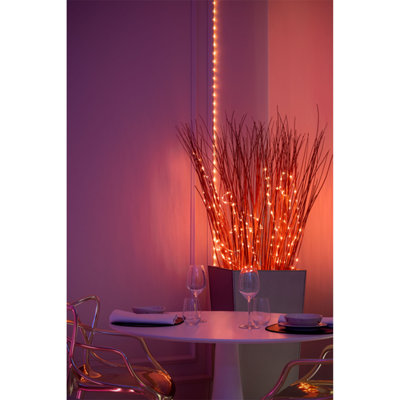 Twinkly Smart Decoration 60 Multicolor LED App Controlled Dots Lights, Black