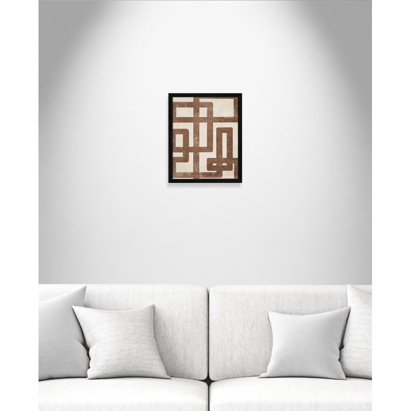 «Happy Natural Sequence I» par Marcus Prime, H 19 po x l 16 po x P 0,75 po, Cadre à texture grain de bois noir
