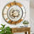 Wall Clock 36" Round Oversized for Living Room decor with Real Moving Gears Switzerland Collection-1501028330