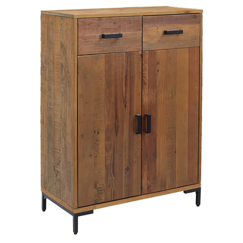 Armoire de rangement pour chaussures 2 paires Henfield, Brun