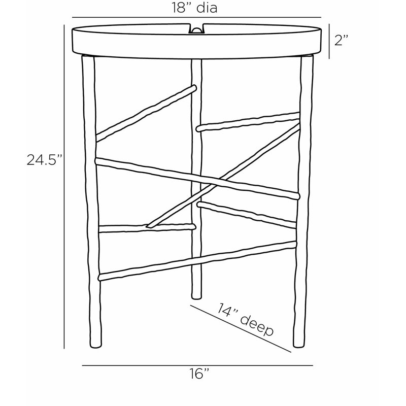Atlas Marble End Table
