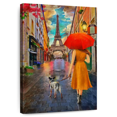 Aime, fille avec un chien