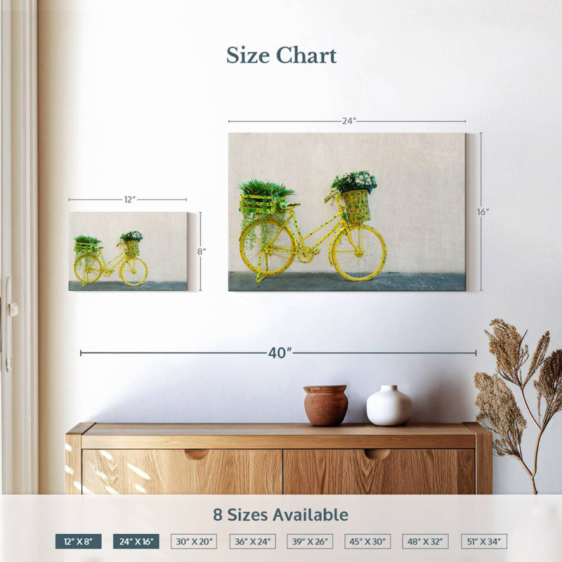 Mehar Bicycle Garden, 16" H x 24" W