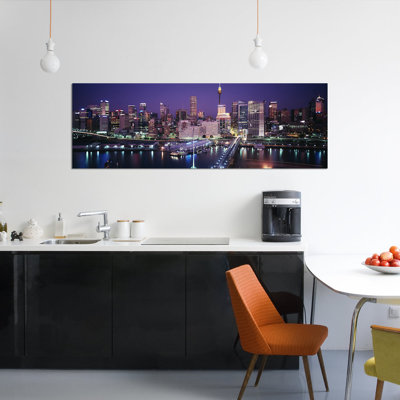« vue partielle de l’horizon du centre-ville, sydney, australie », reproduction de photo sur toile