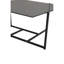 Nordine Rectangular Glass Top Dining Table with Steel Base