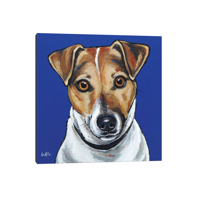 Jack Russell - Buster by Hippie Hound Studios - Wrapped Canvas Gallery-Wrapped Canvas Giclée, 30.48cm H x 30.48cm W