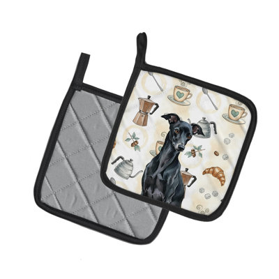 Paire de porte-casseroles noirs et noirs