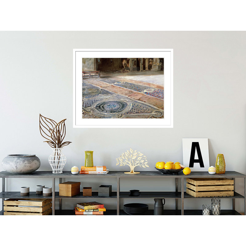 «Venetian Interior» par John Singer Sargent, impression giclée encadrée, H 32,66 po x l 41,5 po