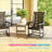 High Back Chairs,2 Pieces Outdoor Rocking Chairs-941066634