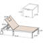 Outdoor Metal Chaise Lounge with Table-89075495