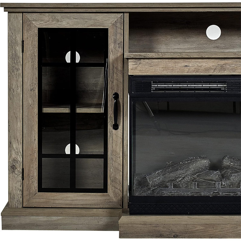 Meuble télé 59 po Alvilda, Gris délavé, 59"