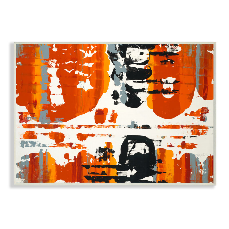 « burne orange momentum », reproduction, H 10 po x l 15 po x 1,5 po, Toile tendue