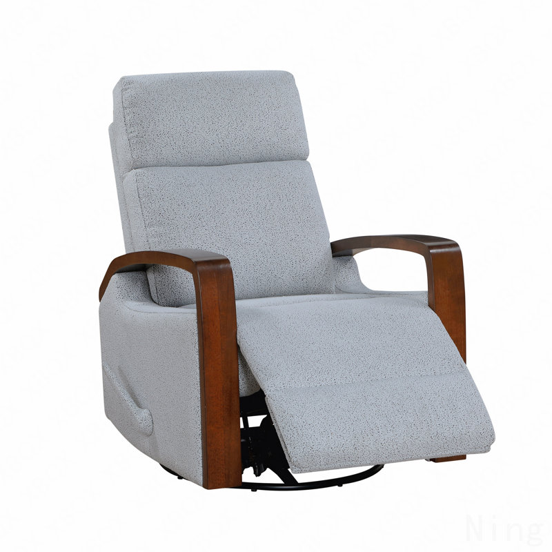 Fauteuil inclinable et oscillant gris Grey Boucle