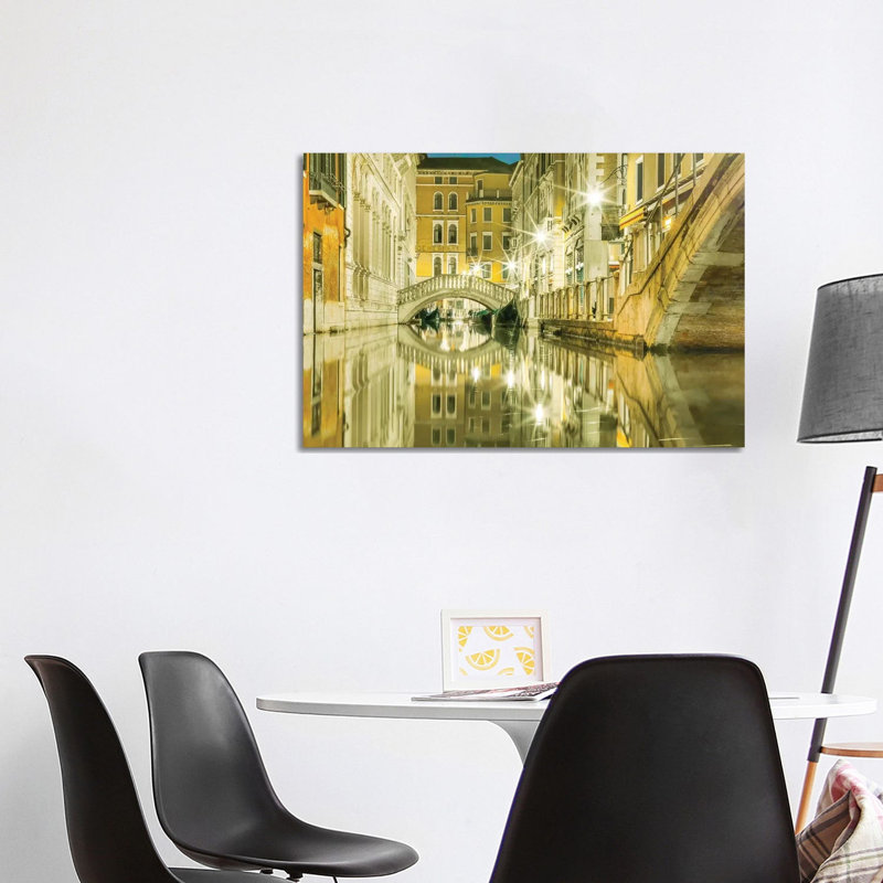 Venice, Italy, Canal Reflections by Mark Paulda - Wrapped Canvas Print, 101.6 cm H x 66.04 cm W
