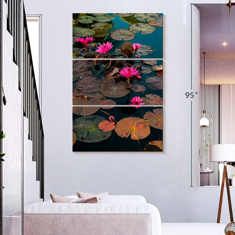 Harnek Lily Pond, 74" H x 48" W