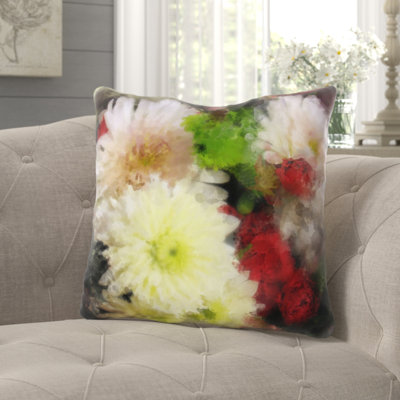 Solid Colour Outdoor Reversible Throw Pillow
