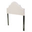 Tête de lit tapissier de grand lit, tête de lit en bois massif avec pieds en métal durables, tête de lit grand à hauteur réglable avec garniture cloutée dans la chambre à coucher-1870605149