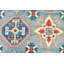 Tapis oriental en laine noué à la main bleu Nabeel