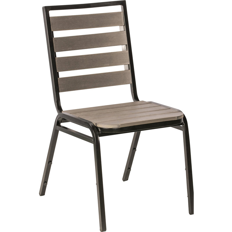 Chaise d’appoint de salle à manger de patio Lorell, Anthracite