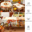 Golden Maple Leaf Pattern Washable Polyester Tablecloth