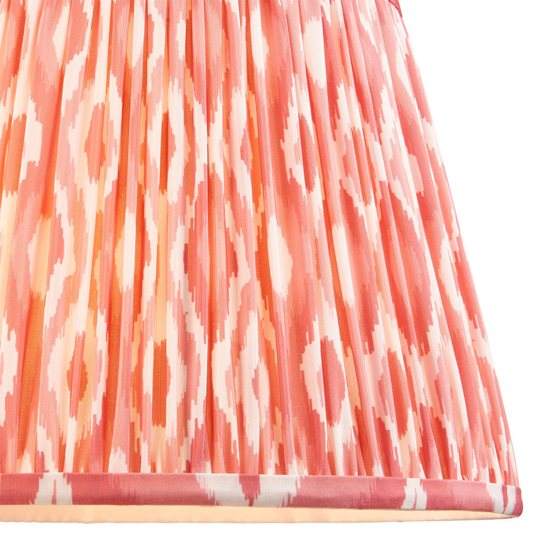 Ikat Lamp Shade, 24cm H x 25cm W x 35cm D, Orange