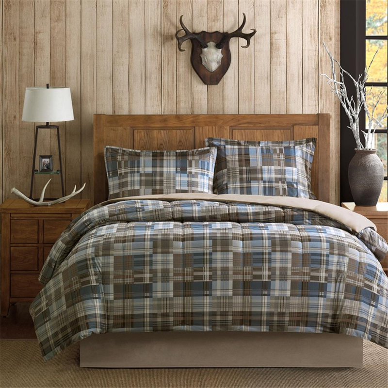 Ensemble d'édredon simple en duvet synthétique, Édredon pour lit simple + 1 taie décorative stan